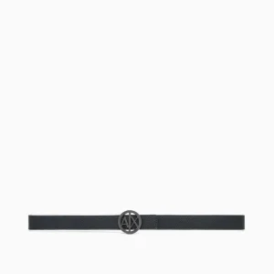 Cinta Armani con ardiglione con logo Donna - Nero