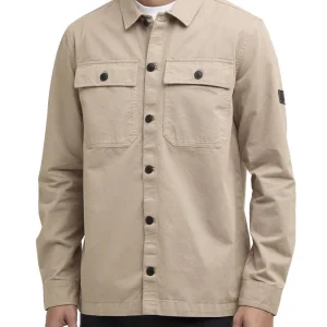 Camicia Barbour arlo overshirt Uomo - Beige