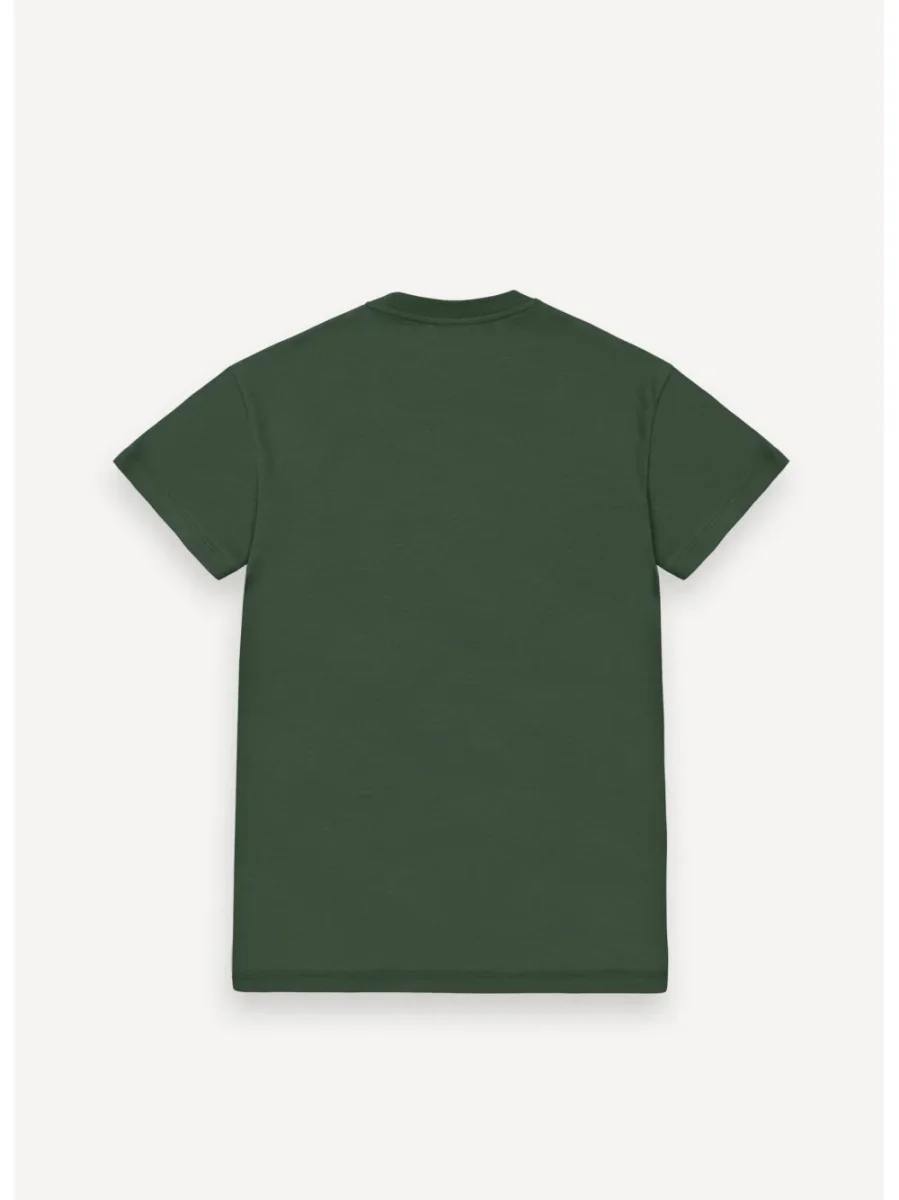 T-shirt Colmar logata in piqué di cotone Uomo - Verde - immagine 3
