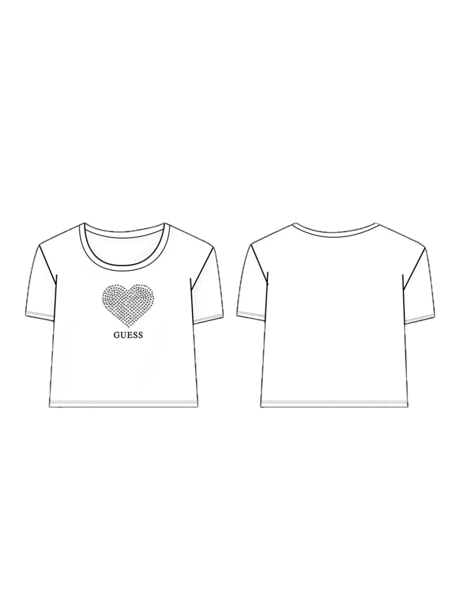 T-shirt Guess MIDI Bambina - Bianco - immagine 4