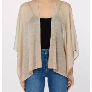 Poncho Liu Jo iridescente Donna - Beige
