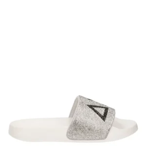 Ciabatte Logo Strass Sun 68 Scarpe Donna - Bianco