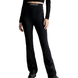 Leggings CALVIN KLEIN Donna logo elastic milano Nero